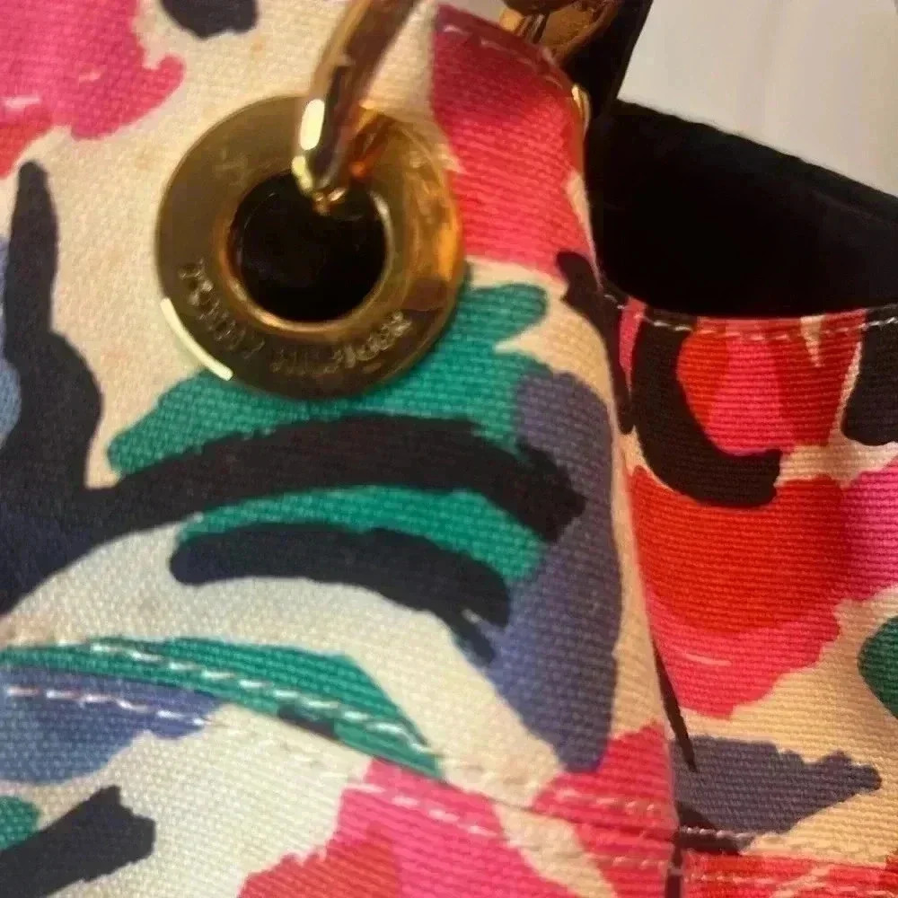 Tommy Hilfiger Canvas Floral Tote - Picture 9 of 11